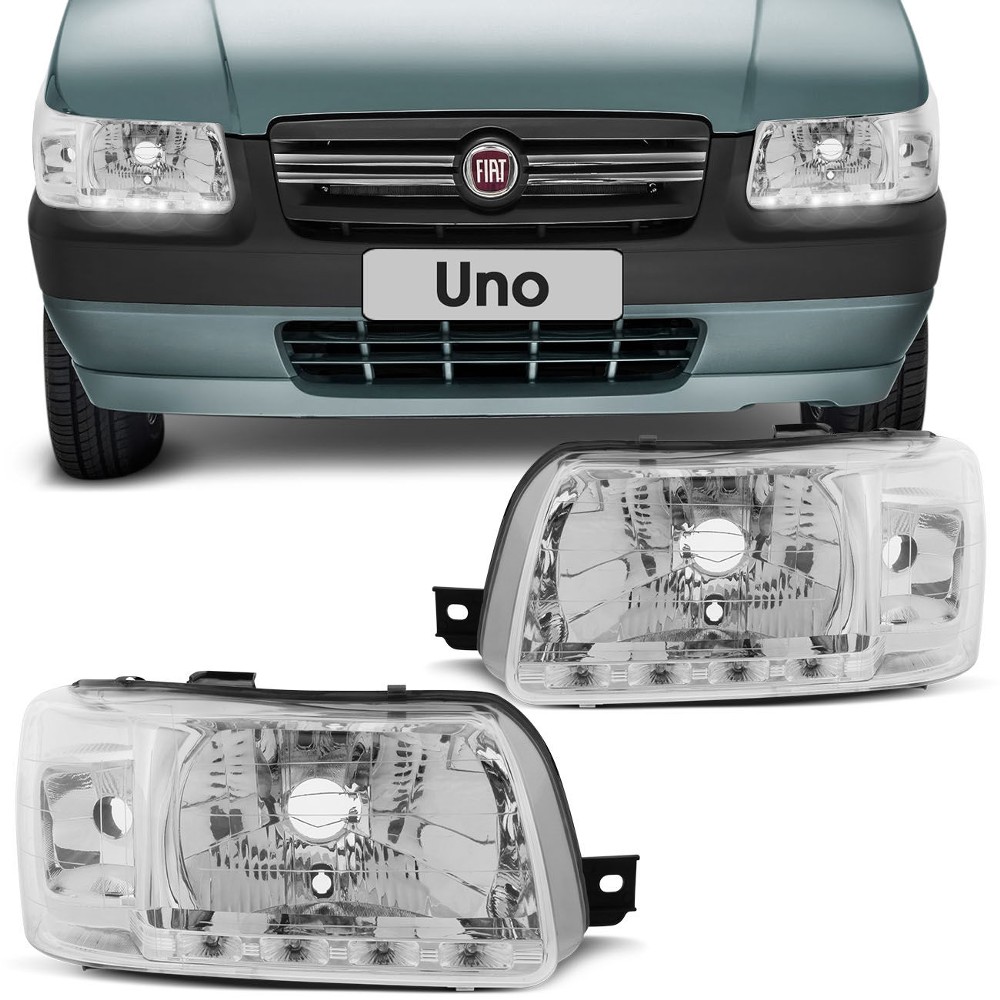 Jogo de Friso Fiat Uno 11 a 18 Tipo Borrachão - Connect Parts